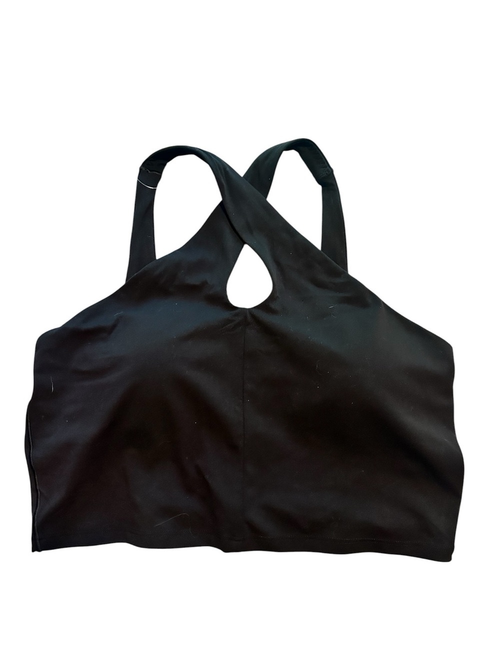 aerie Black Crossback Keyhole Bralette W/Pads NWT Size XL